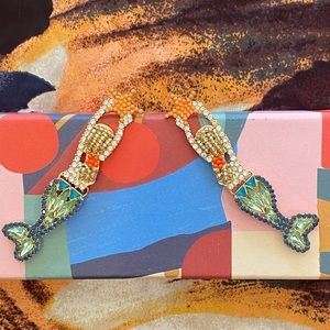 Ariel Little Mermaid starfish ride earrings